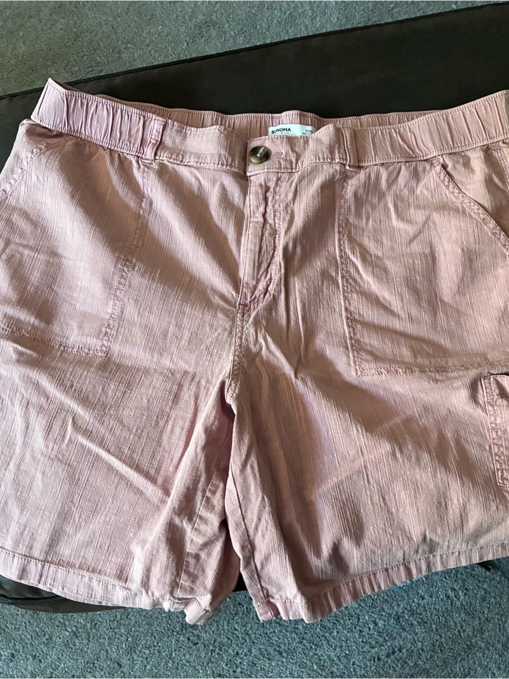 Sonoma Blush Pink Casual Bermuda Shorts